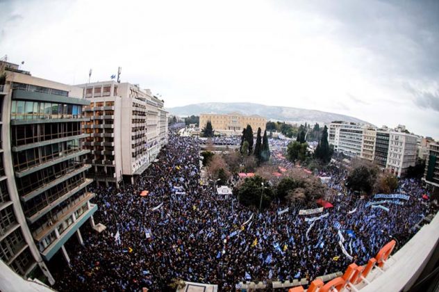 Σκοπιανά ΜΜΕ για το συλλαλητήριο: Εξέγερση κατά της Συμφωνίας των Πρεσπών