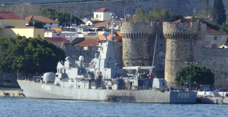 Η Κ/Φ ΑΗΤΤΗΤΟΣ (Ρ-268) του ΠΝ …Κατέπλευσε Οπλισμένη στο νησί των Ιπποτών ( φωτό)