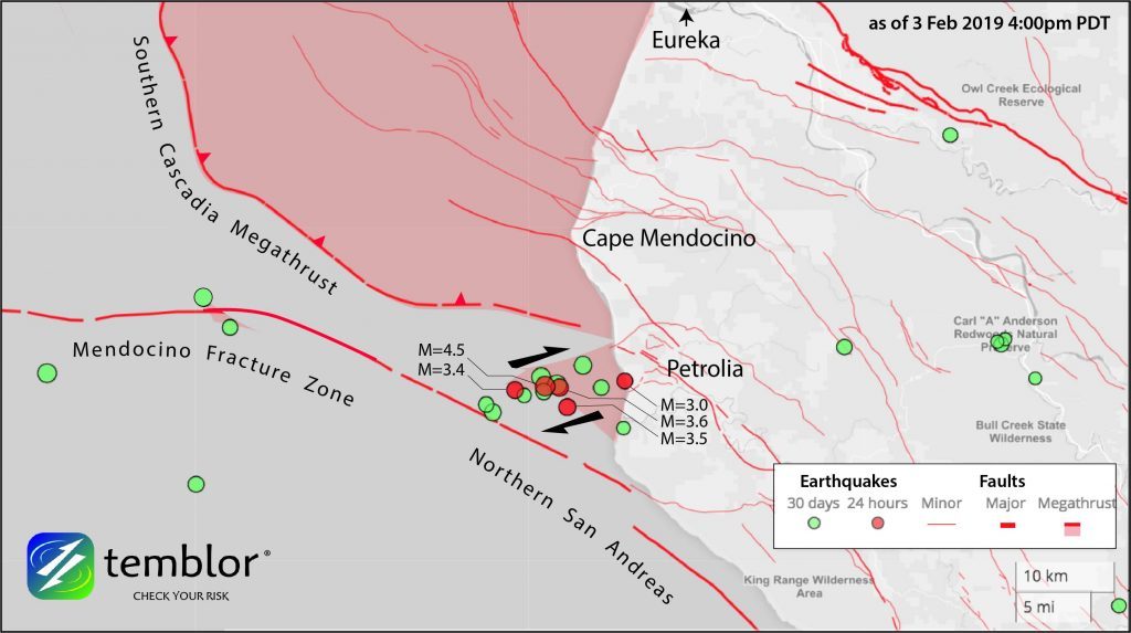 4 σεισμοί ανάμεσα στη Κασκάντια και το ρήγμα του Αγίου Ανδρεα μέσα σε 2 ώρες! Τι συμβαίνει;