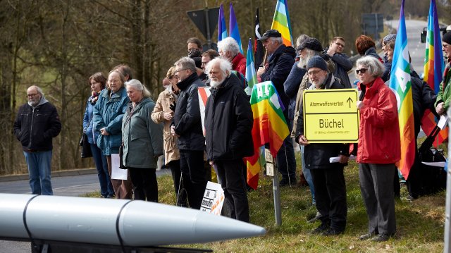 Auftakt Friedensaktion am Fliegerhorst Büchel
