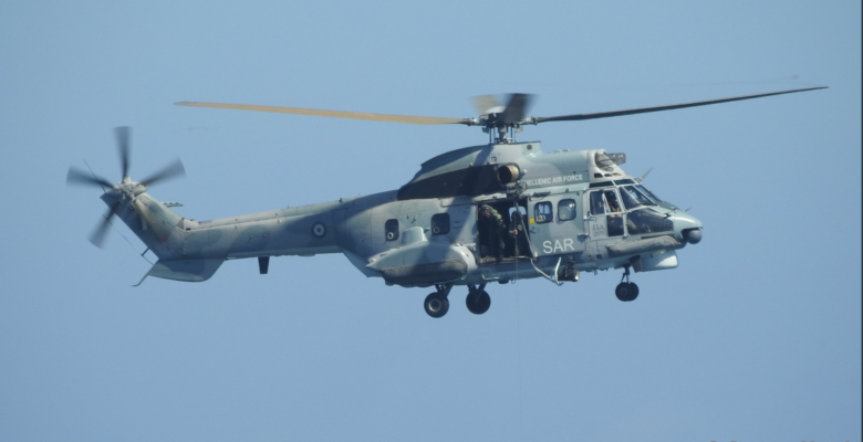 Super Puma της ΠΑ σε Άσκηση SAR …Μια ανάσα από τα Τούρκικα (video)