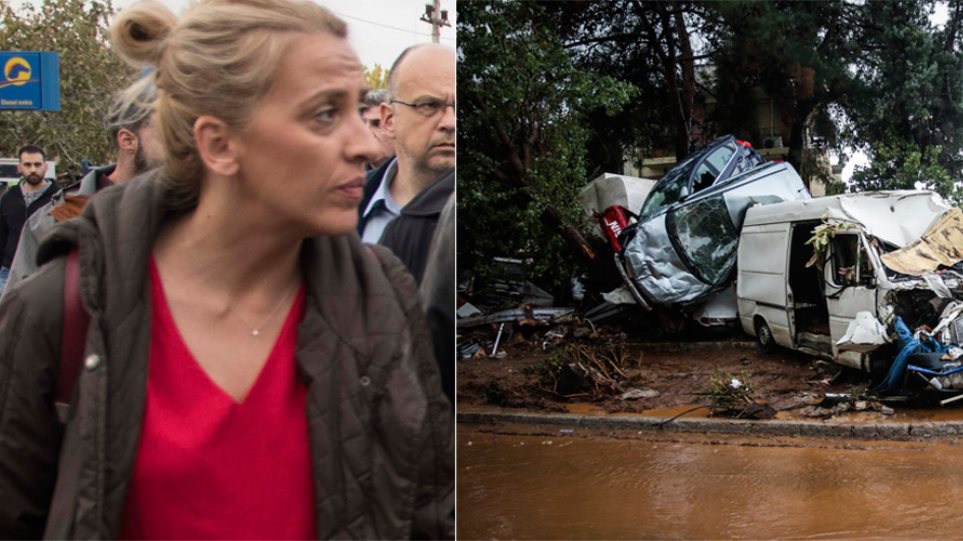 «Δύο στα δύο» για τη Δούρου: Μετά το Μάτι της ασκήθηκε δίωξη και για τη φονική πλημμύρα στη Μάνδρα