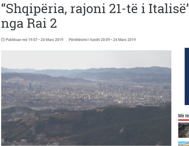 «Αλβανία, η 21η περιοχή της Ιταλίας»