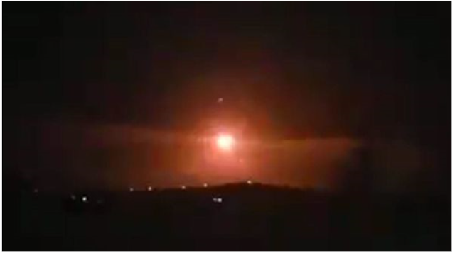 Βίντεο παρακολούθησης πυραύλων αεροπορικής άμυνας της Συρίας που δημοσιεύθηκε