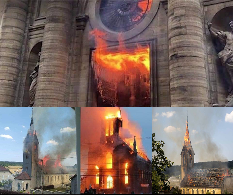 ΧΡΙΣΤΙΑΝΟΦΟΒΙΑ ΣΤΗΝ ΕΥΡΩΠΗ Η Notre Dame ήταν το αποκορύφωμα. Είναι μακρύς ο κατάλογος των εκκλησιών που κάηκαν στη Γαλλία 2018-2019. Eνώ 104 ναοί βεβηλώθηκαν από την αρχή του 2019.
