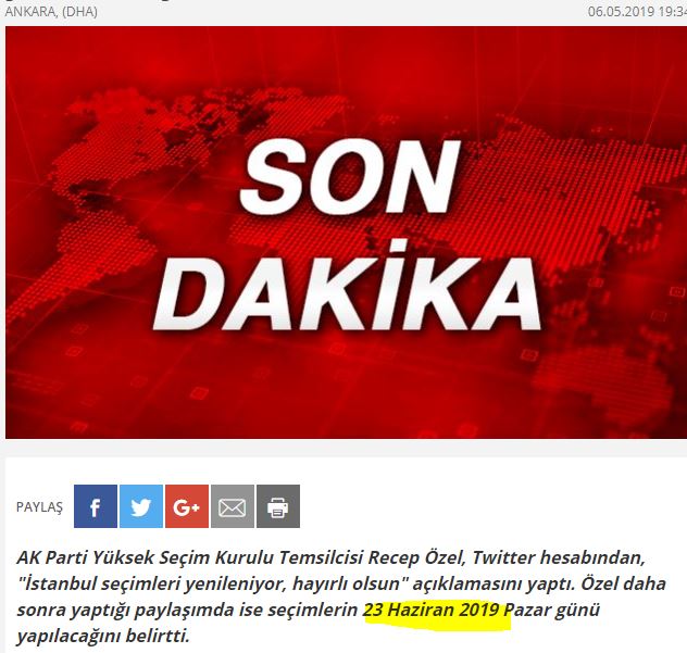 Οι δημοτικές εκλογές στην Κωνσταντινούπολη ακυρώθηκαν, όπου έχασε το κόμμα του Ερντογάν