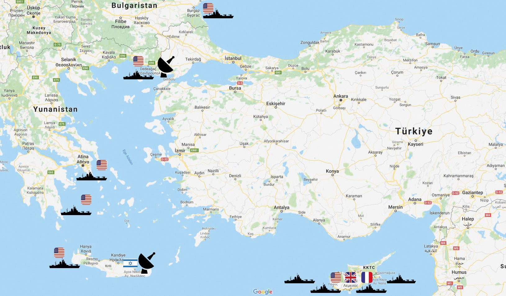 «Ουρλιάζουν» οι Τούρκοι: «Επιθετικές κινήσεις από Ελλάδα, ΗΠΑ & Ισραήλ» – «Μας περικυκλώνουν!»