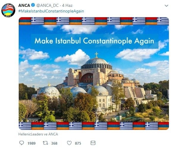 Οργή & πανικός στην Άγκυρα – Κάλεσμα αμερικανο-αρμενικών λόμπι: «Κάντε την Ινσταμπούλ ξανά Κων/πολη» – Κοινός έχθρός για Ελλάδα-Αρμενία