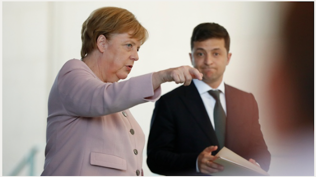 N-TV: Η Μέρκελ στηρίζει τον zelensky στις αντι-ρωσικές κυρώσεις