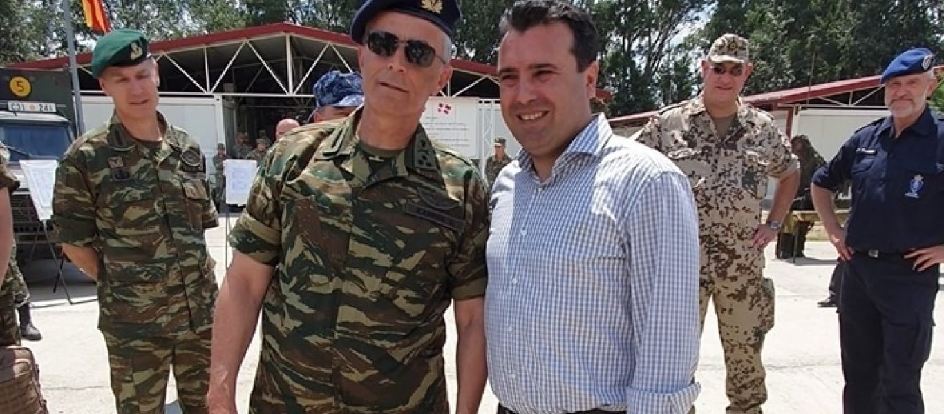 Προέλαση του «Ρόμελ των δημοσίων σχέσεων» Α/ΓΕΣ Γ.Καμπά στα Σκόπια: Φωτογραφίζεται υπερήφανος με τον Ζ.Ζάεφ!