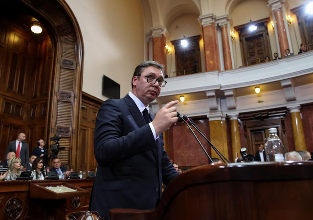Βούτσιτς: Η Σερβία θα απαντήσει αποφασιστικά στην ένωση Κοσόβου- Αλβανίας