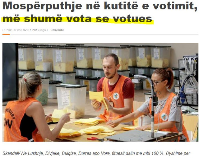 Αλβανικές εκλογές: Ψήφισαν και τα ‘φαντάσματα’- περισσότεροι οι ψήφοι από τους ψηφίσαντες