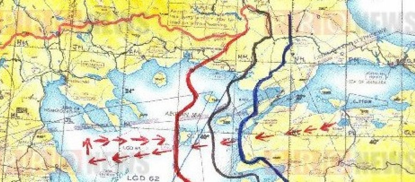 ΑΠΟΚΛΕΙΣΤΙΚΟ: Αυτός είναι ο «τεμαχισμός» του Εναέριου Χώρου στο Αιγαίο που απαίτησε η Αγκυρα (χάρτες)