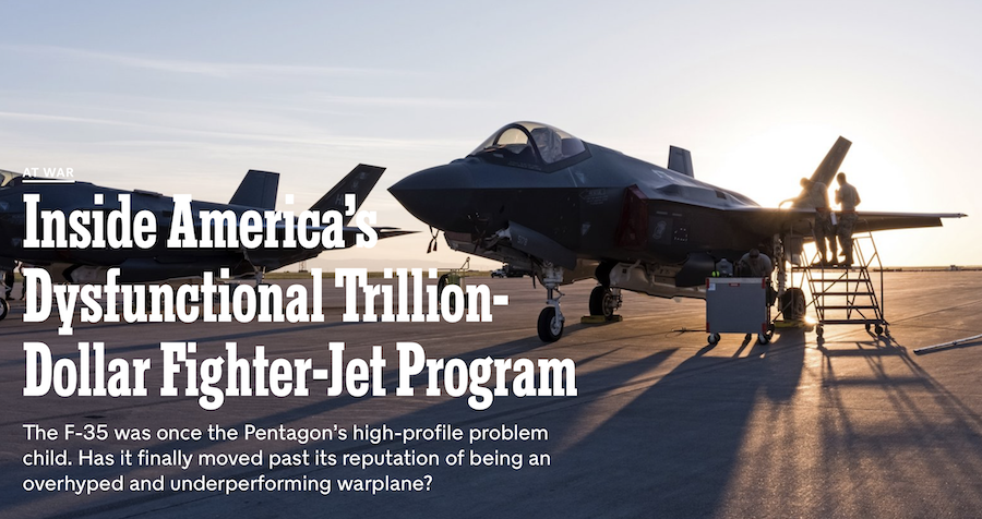 Άρθρο “επικήδειος” για τα F-35 στους New York Times! “Κόστος χρήσης ανά ώρα 44.000 δολάρια”!!!