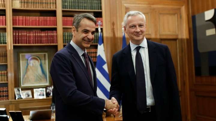 Συνάντηση Μητσοτάκη με τον Γάλλο υπουργό Οικονομικών – Για τη χρηματοδότηση των φρεγατών τι ειπώθηκε;