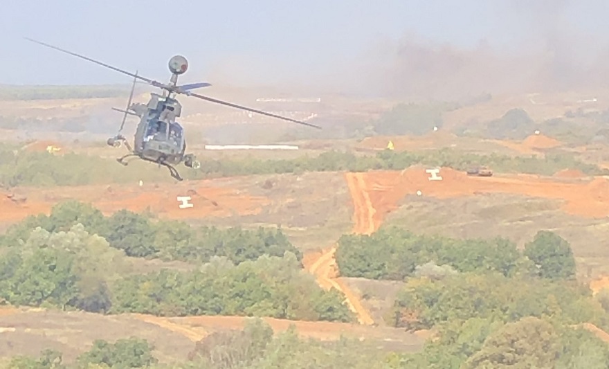 «ΠΑΡΜΕΝΙΩΝ 2019»: Τα Kiowa επιχειρούν στον Έβρο
