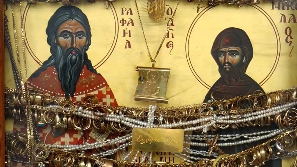 «Θεία είδα τον Άγιο Ραφαήλ στον ύπνο μου, όπως είναι στην εικόνα που μου είχες δώσει στεκόταν στον αέρα κοντά στο κρεβάτι μου και μου είπε…»