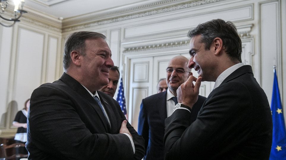 Μητσοτάκης σε Πομπέο: «Η Τουρκία παραβιάζει κατάφωρα το Διεθνές Δίκαιο» – Ουδέν σχόλιον από τον Αμερικανό ΥΠΕΞ