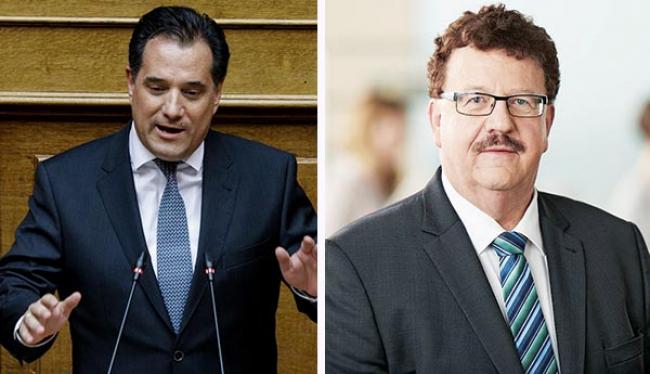 Έρωτας του Άδωνη με τον Φούχτελ … Συνέντευξη-ντροπή του Γεωργιάδη με υποκλίσεις στη frau Μέρκελ