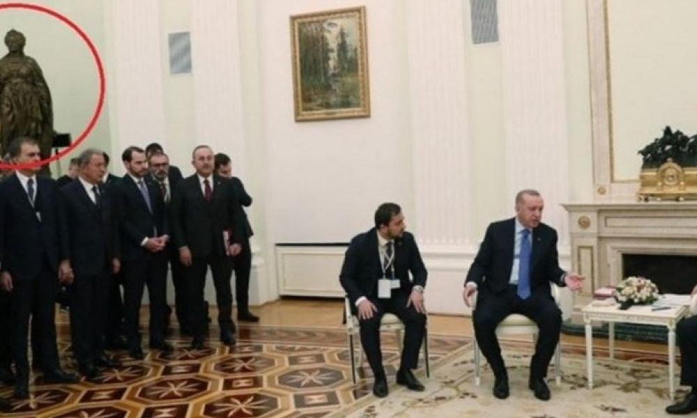 Ο Πούτιν ταπείνωσε τον Ερντογάν – Υπό την ”σκιά” της Μ. Αικατερίνης που συνέτριψε την Τουρκία η αντιπροσωπεία της Άγκυρας