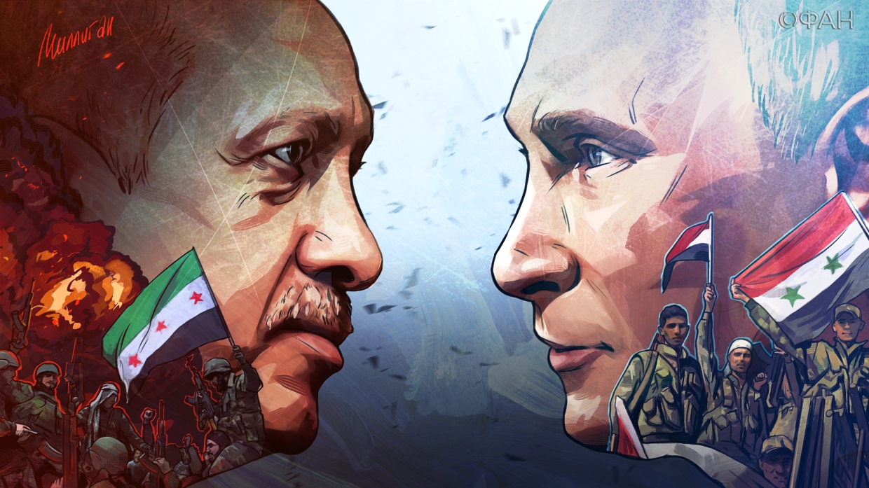 Η συμφωνία του Idlib είναι μια νίκη για τον Πούτιν και για όλους τους Σύριους. Η συμβολική διακόσμηση της αίθουσας συνεδριάσεων