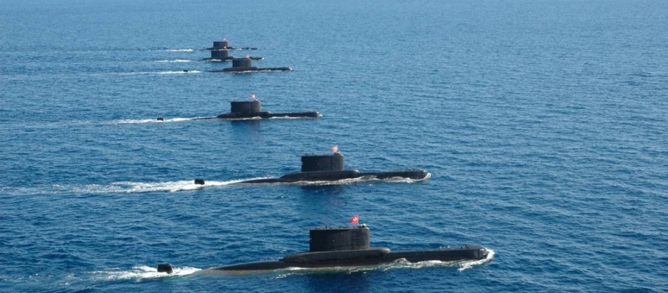 Η Άγκυρα «περικυκλώνει» την Ελλάδα από το Αιγαίο μέχρι το Ιόνιο με 11 υποβρύχια!