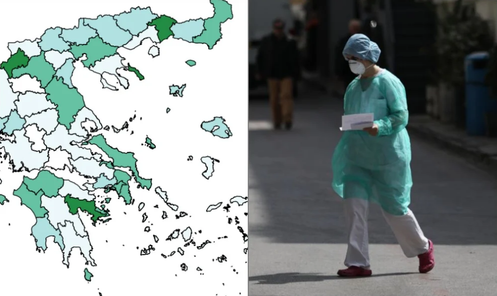 Η πορεία του κορωνοϊού στη χώρα: Ποιοι νομοί έχουν τα περισσότερα κρούσματα και ποιοι τα λιγότερα (Πίνακες)