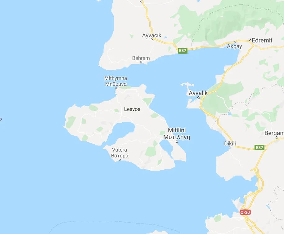 Lesbos-Google-maps