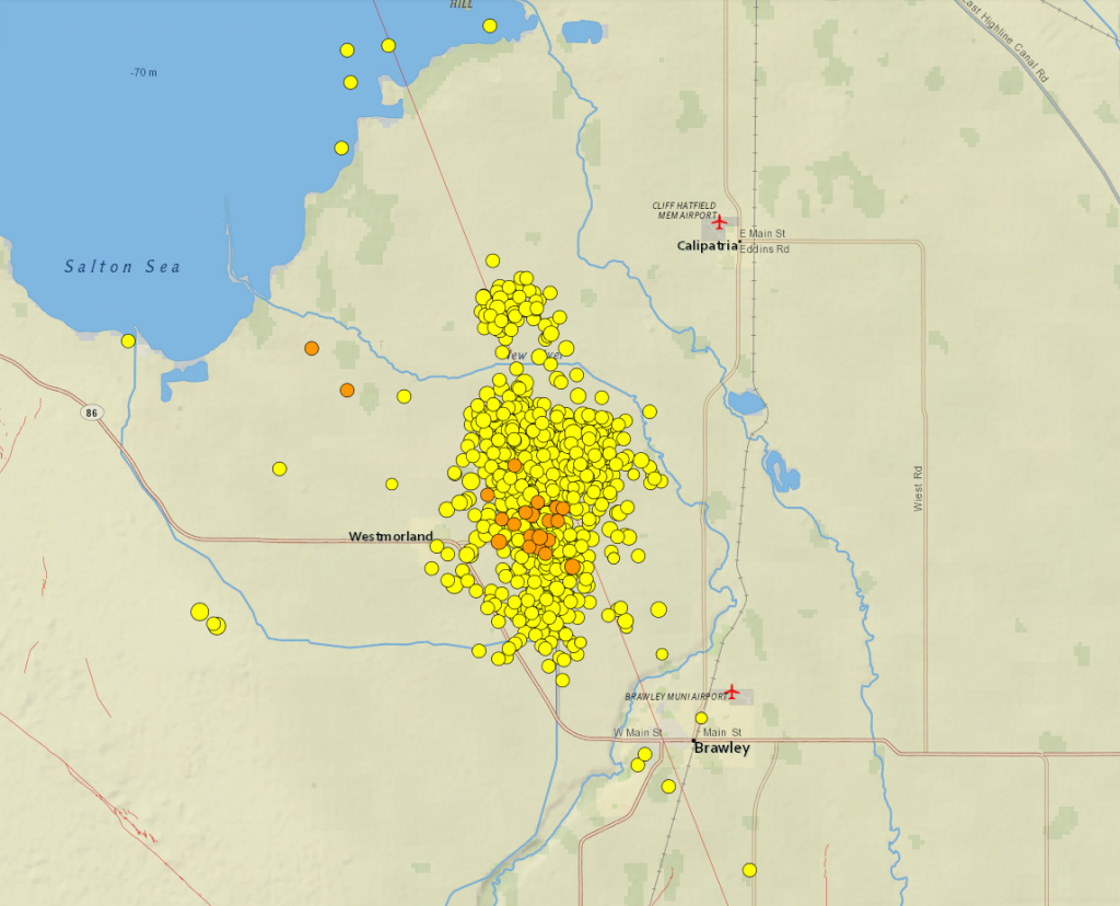 Ξεπέρασαν τους 1.200 οι σεισμοί που έπληξαν το Imperial Valley της Καλιφόρνια.