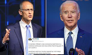 Ο Biden έβαλε στο “taskforce για τον COVID” τον Zeke Emanuel που θα ήθελε οι άνθρωποι να πεθαίνουν στα 75