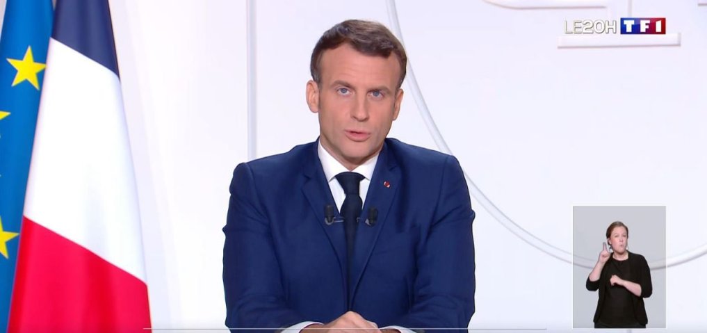 O Macron ανοίγει εκκλησίες, λιανεμπόριο από το Σάββατο .Άρση lockdown 15/12/20.Είπε: θα επιδεινωθεί η οικονομική κρίση…