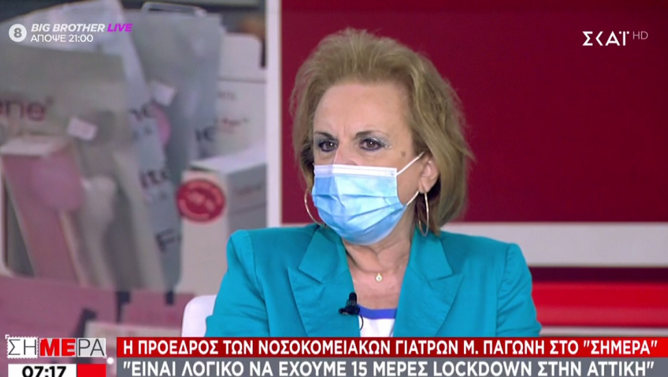 «Δεν θα ξεμπερδέψουμε τόσο εύκολα με το lockdown», μας λέει τώρα η Παγώνη – ΒΙΝΤΕΟ
