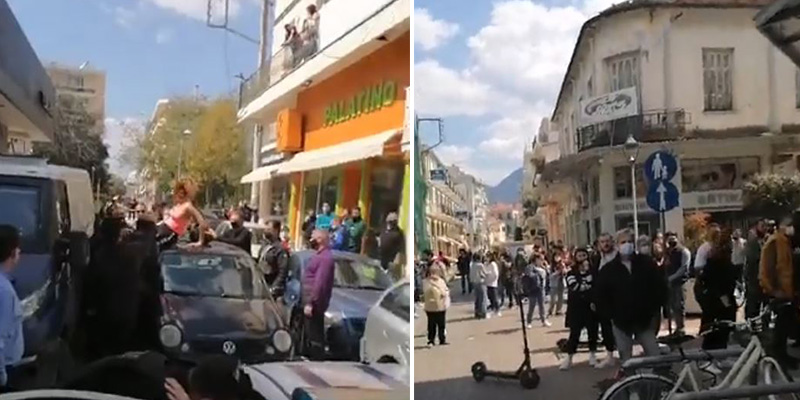 Πήγε η αστυνομία να την συλλάβει επειδή δεν φορούσε μάσκα και έγινε χαμός!
