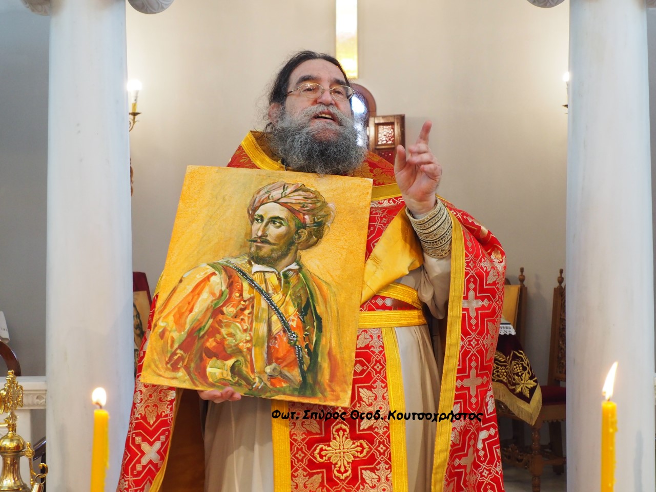 Ο π. Ευάγγελος Παπανικολάου στον Άγιο Ελευθέριο Αχαρνών – Αθηνών
