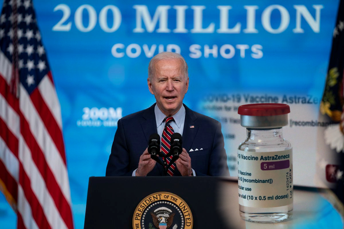Η.Π.Α: Ο Biden θα μοιράσει εκατομμύρια δόσεις εμβολίου AstraZeneca παγκοσμίως…καθώς δεν υπάρχει ζήτηση από τους Αμερικανούς…!