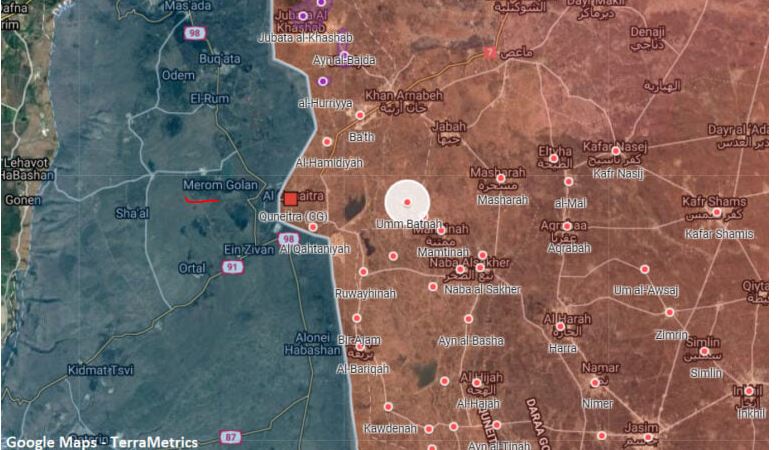 Ο συριακός στρατός ετοιμάζεται να επιτεθεί στην πόλη Umm Batnah κοντά στο όρος Μερόν πλησίον γραμμής διαχωρισμού με Ισραήλ στο Γκολάν!!!