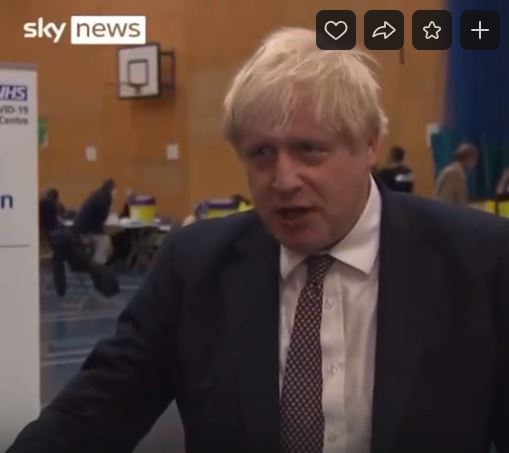Boris Johnson για τα εμβόλια: δεν σας προστατεύουν από την ασθένεια ούτε από την μετάδοση της! BINTEO