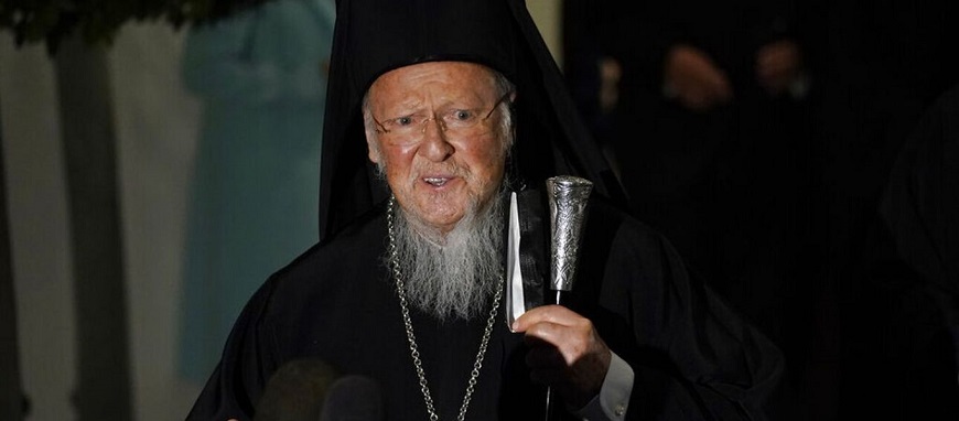 Με κορωνοϊό ο τριπλά εμβολιασμένος Οικουμενικός Πατριάρχης Βαρθολομαίος