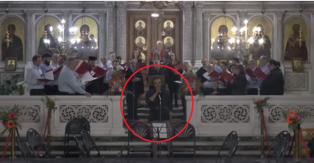 ΓΕΡΟ ΣΟΚ! Αλλοδαπός εισέβαλλε στον Άγιο Παντελεήμονα, ΑΡΠΑΞΕ το μικρόφωνο και άρχισε να ουρλιάζει στους πιστούς – ΒΙΝΤΕΟ