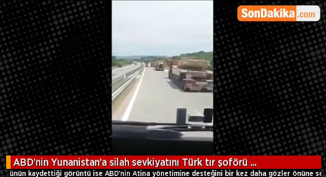 Τούρκος οδηγός φορτηγού καταγράφει στρατιωτικές κινήσεις και φοβάται επίθεση ; ΒΙΝΤΕΟ