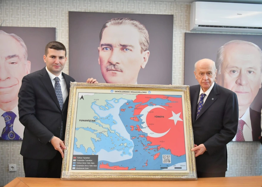 Χάρτης πρόκληση κατά της Ελλάδας από τον Μπαχτσελί: Και η Κρήτη τμήμα της Τουρκίας!