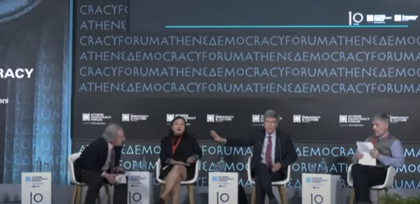 ΣΑΛΟΣ με ΒΙΝΤΕΟ: Διέκοψαν Αμερικανό καθηγητή στο ΖΑΠΠΕΙΟ ΜΕΓΑΡΟ! Είπε για τις ΗΠΑ: «Η πιο βίαιη χώρα στον κόσμο»