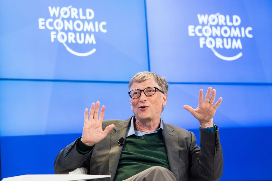 William H. Gates III, Co-Chair, Bill & Melinda Gates Foundation, USA capture during the Session: A New Era for Global Health at the Annual Meeting 2018 of the World Economic Forum in Davos, January 25, 2018Copyright by World Economic Forum / Sikarin Thanachaiary
(EUROKINISSI / WORLD ECONOMIC FORUM / SIKARIN THANACHAIARY)