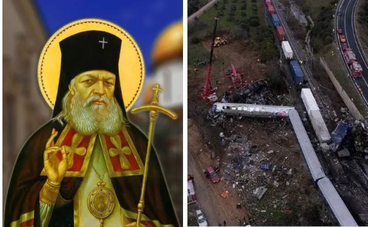Ο 20χρονος Μιχάλης αποδίδει στον Άγιο Λουκά Συμφερούπολης τον Ιατρό το ότι σώθηκε και ότι έσωσε κι άλλους στο φλεγόμενο τρένο! Είχε πάνω του εικόνα του που δεν αποχωρίζεται ποτέ!!!