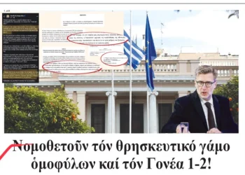 Η κυβέρνηση νομοθετεί Γονέα 1, Γονέα 2 και θρησκευτικό γάμο ομοφυλοφίλων!