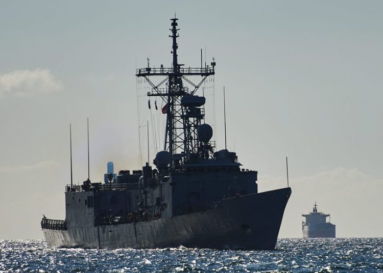 epa04782378 The Turkish Navy frigate TCG Goksu arrives to the port of Gdynia, in Gdynia, Poland, 04 June 2015. Forty-nine ships from 15 countries will take part in NATO's Baltops exercise to be launched in the Polish seaport of Gdynia on 06 June. With nine ships taking part in the exercise, Poland will offer the biggest number of vessels. EPA/ADAM WAROAWA POLAND OUT