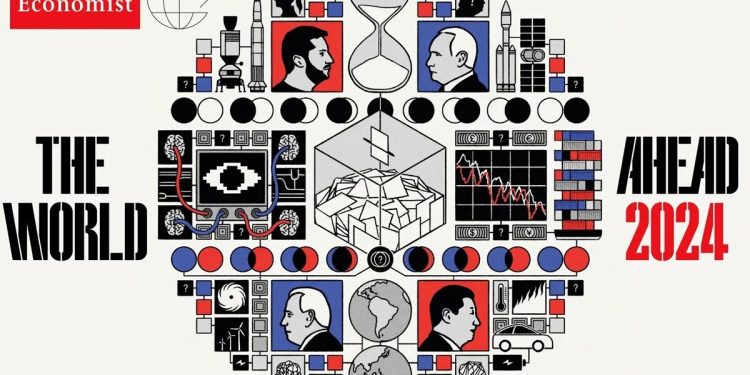 Νέο μυστήριο στο εξώφυλλο του The Economist για το 2024.