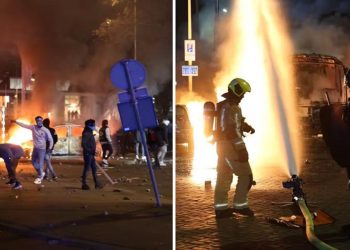 Νύχτα τρόμου στη Χάγη: Βίαια επεισόδια μεταξύ μεταναστών – Καμένα οχήματα και πετροπόλεμος