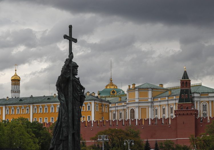 epa10606333 A general view of the Moscow Kremlin in Moscow, Russia, 03 May 2023. According to the Russian Presidential Press Service, two unmanned aerial vehicles targeted the Kremlin on the night of 02 May. The Kremlin accused Kyiv of carrying the drone strike against the residence of the Russian president, adding that the drones were disabled and crashed in the Kremlin grounds without causing any casualties or damage. The Kremlin described the action as a 'planned terrorist attack and an assassination attempt targeting the President', noting that the President was not injured.  EPA/YURI KOCHETKOV