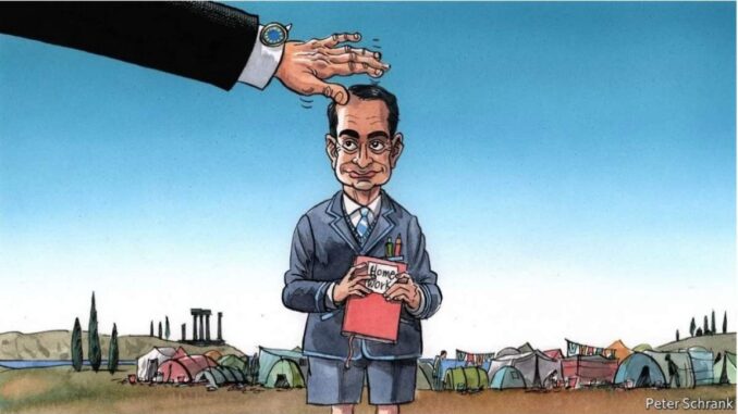 Σκίτσο του Peter Schrank στον Economist